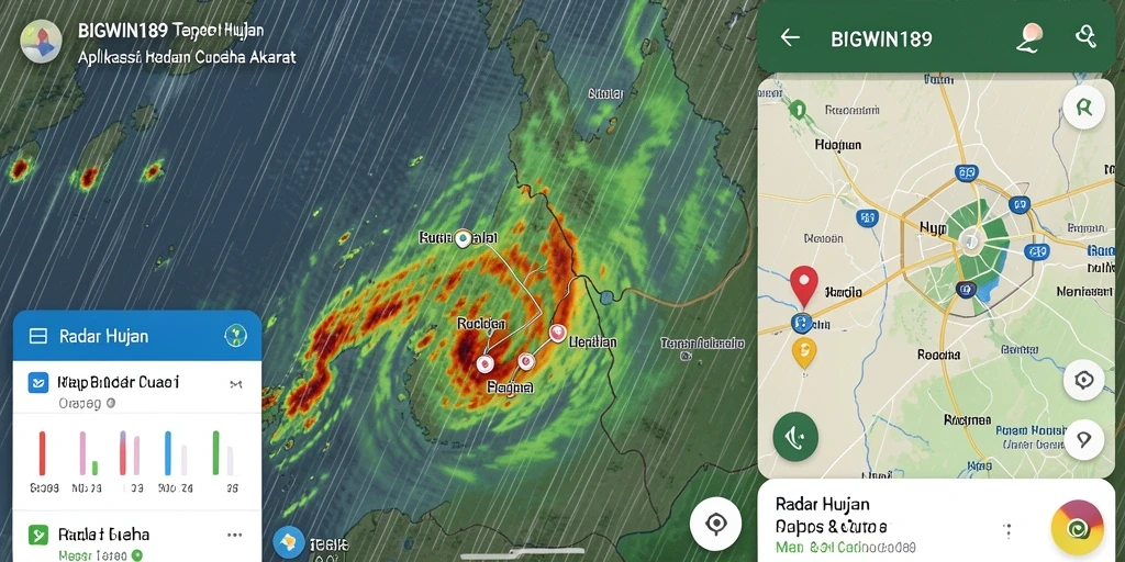 Tampilan antarmuka pengguna aplikasi Radar Hujan BIGWIN189.